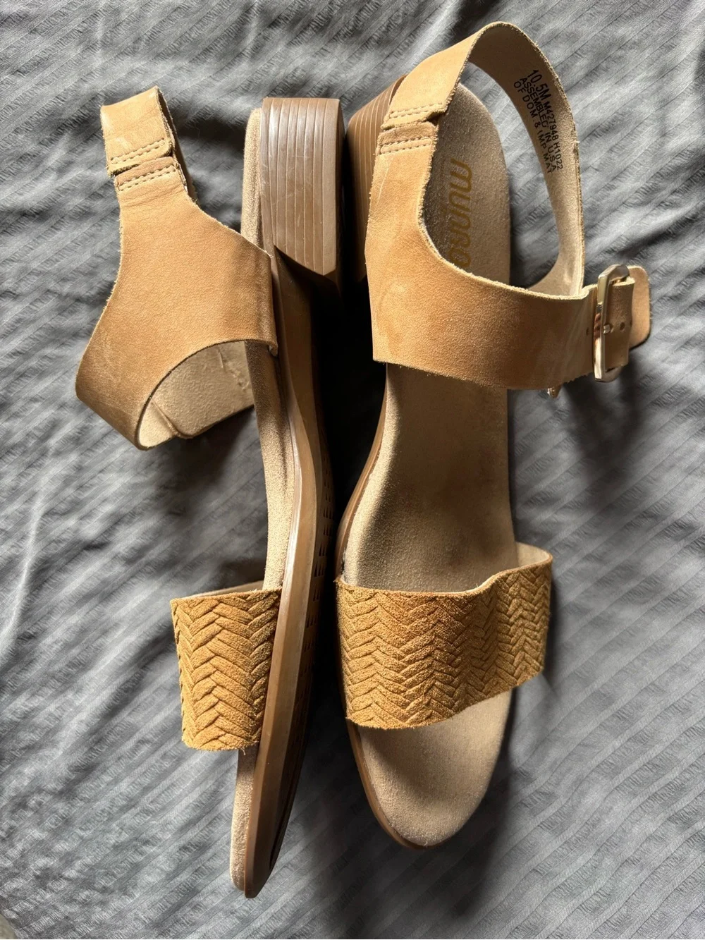 Munro Tan Braided Strap Women's Sandals size 10.5